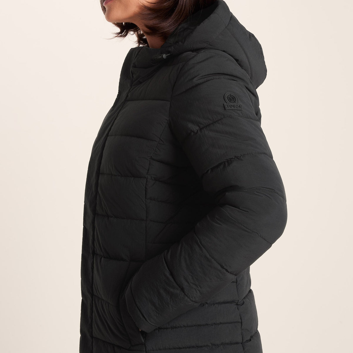 Sleight Womens Short Insulated Parka - Black - Image 7