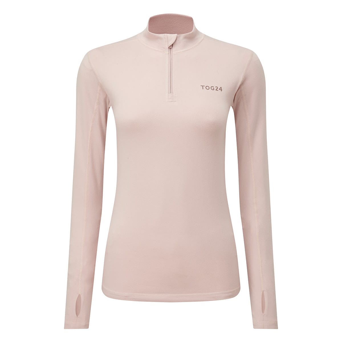 Snowdon Womens Thermal Base Layer Quarter Zip - Rose Pink - Image 3