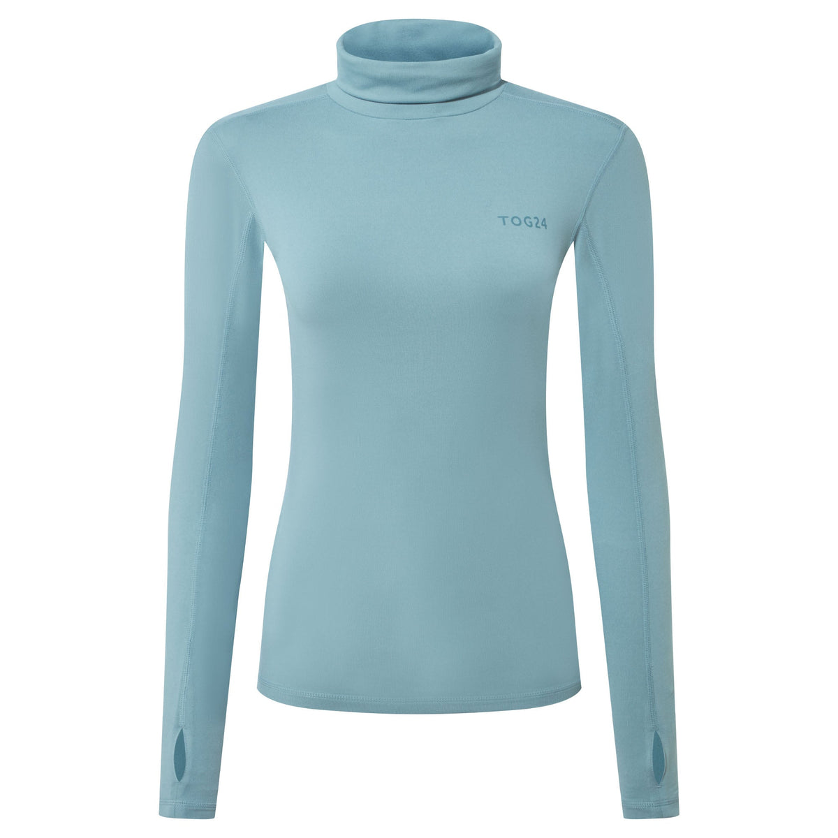 Snowdon Womens Thermal Roll Neck Base Layer - Mist Grey - Image 7