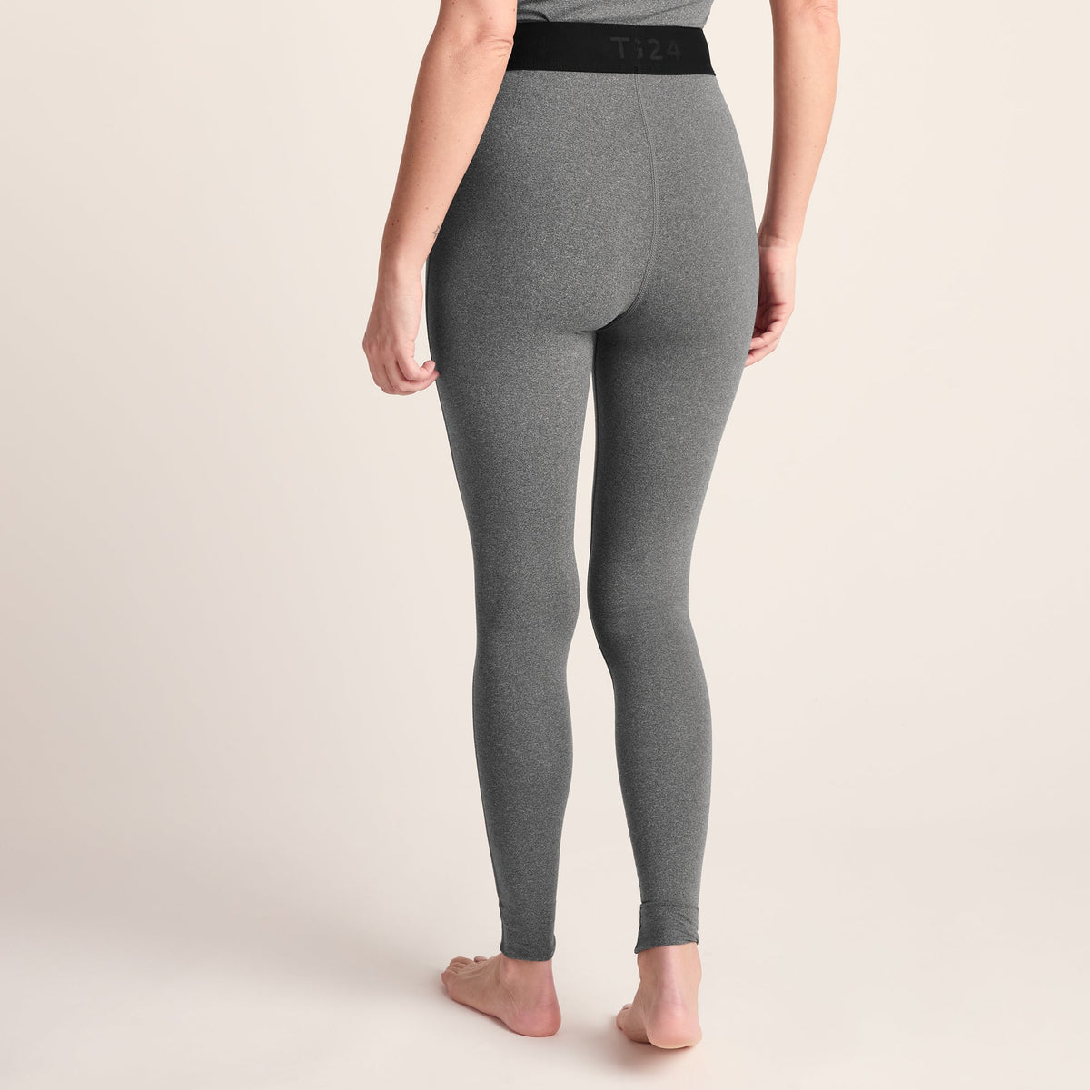 Snowdon Womens Thermal Base Layer Legging - Grey Marl - Image 3