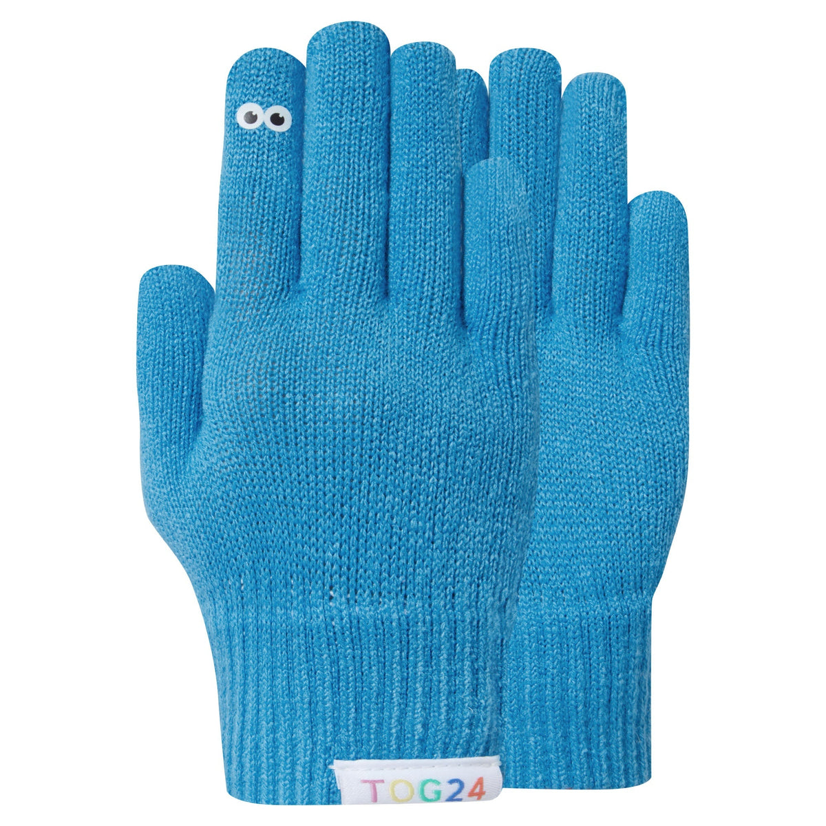 Soay Kids Shaun the Sheep Knit Gloves - Sky Blue - Image 4