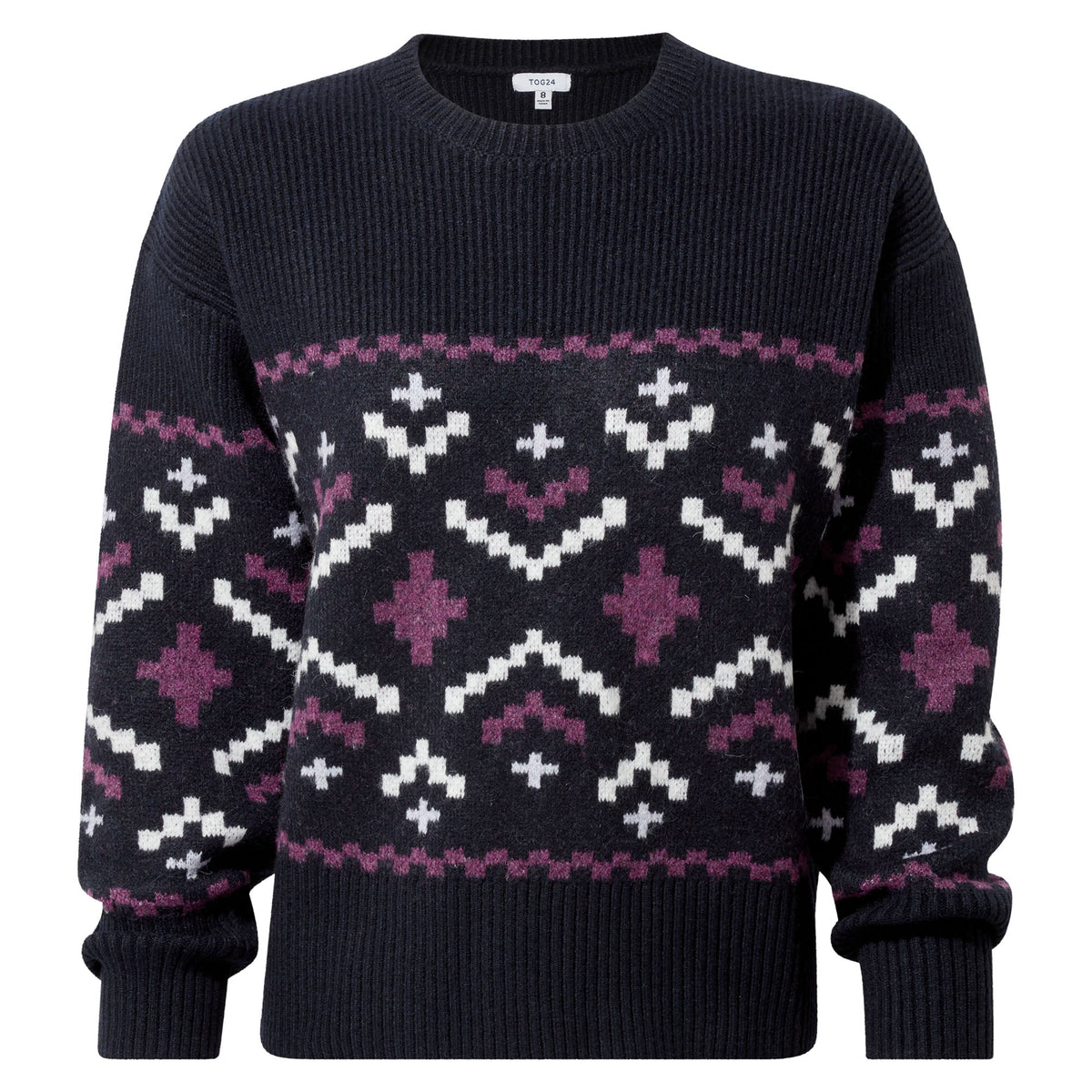 Tamara Womens Chunky Knitted Jumper - Dark Indigo - Image 9