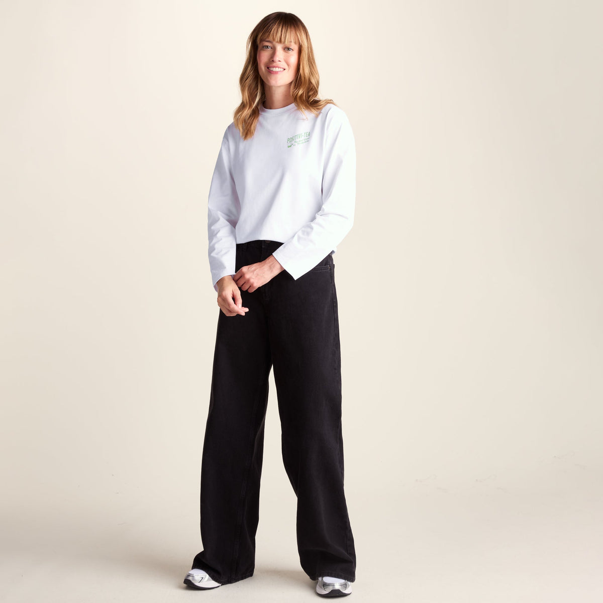 Tiana Womens Premium Heavyweight 100% Cotton Jersey Top - Optic White - Image 3