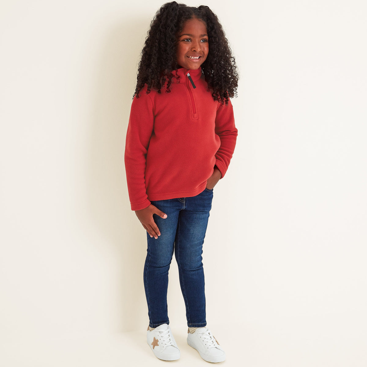 Toffolo Kids Zipneck Fleece - Chilli - Image 2