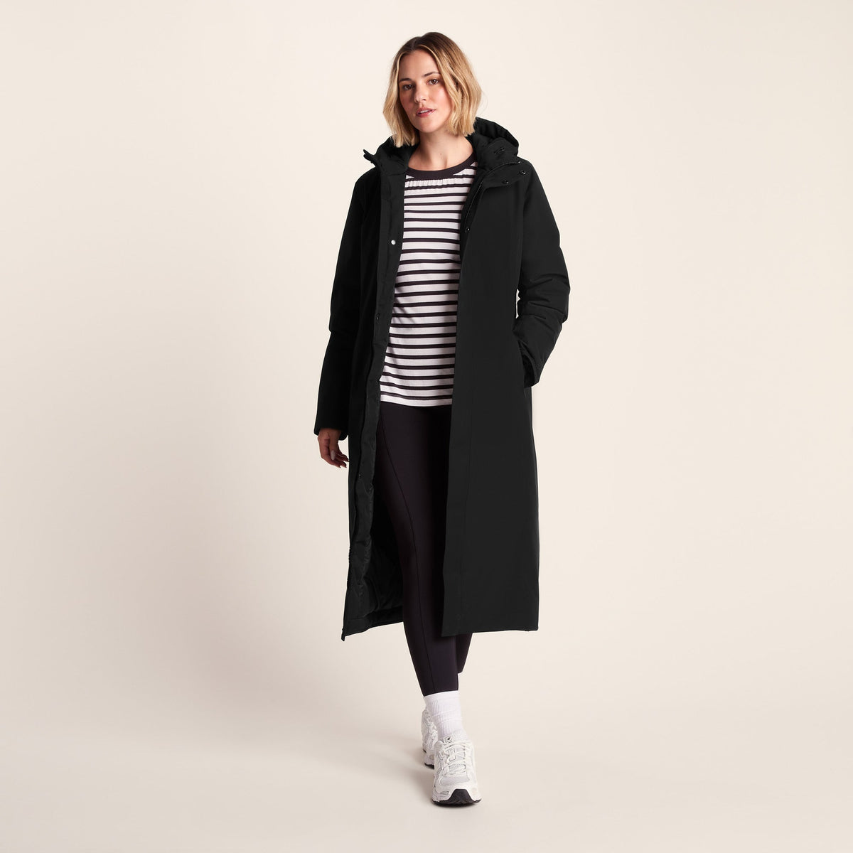 Uma Womens Waterproof Down Insulated Parka - Black - Image 6