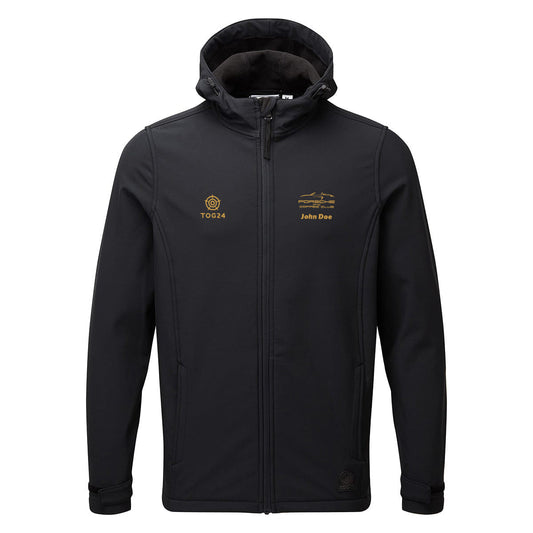 Porsche & Coffee Club Cabriolet Mens - Valley Softshell Hoody Black