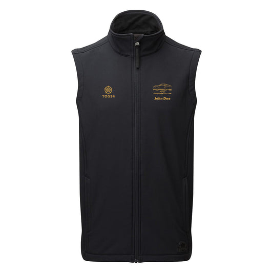 Porsche & Coffee Club Coupe Mens - Valley Softshell Gilet Black