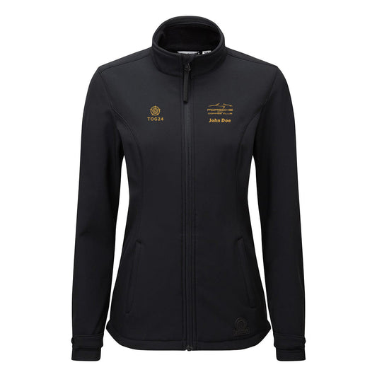 Porsche & Coffee Club Cabriolet Womens - Valley Softshell Jacket Black