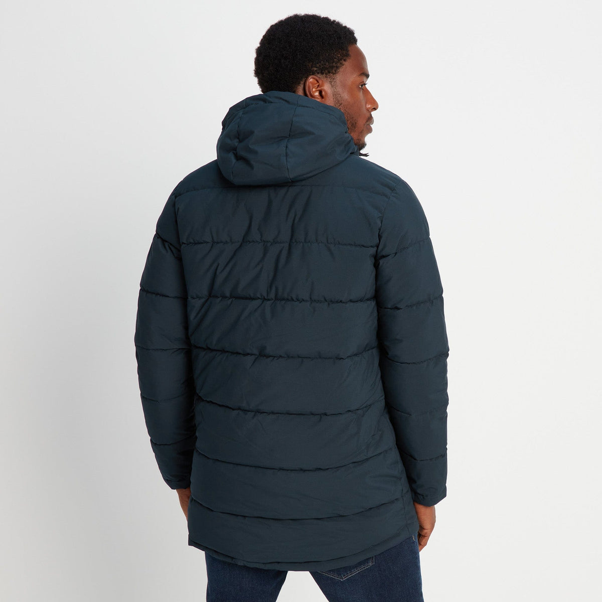 Watson Mens Long Insulated Jacket - Navy - Image 3