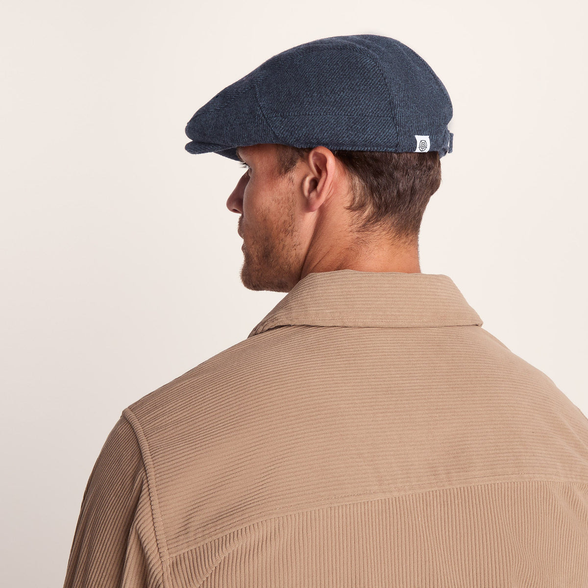 Weighton Knit Flat Cap - Blue Marl - Image 3