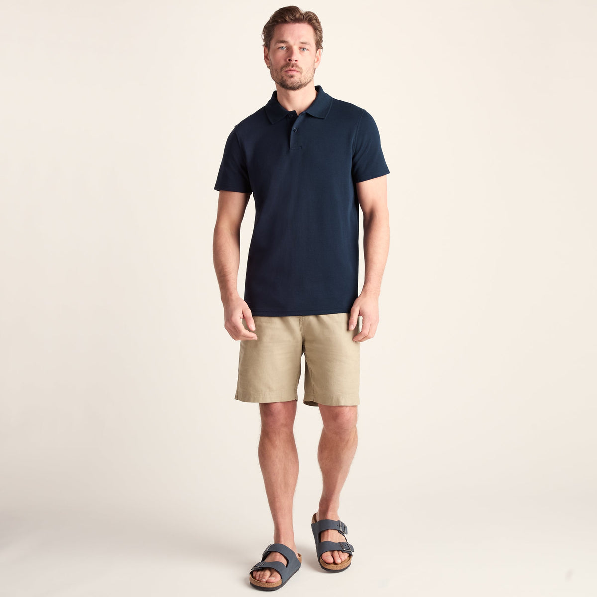 Zaden Mens Polo Shirt - Dark Indigo - Image 3