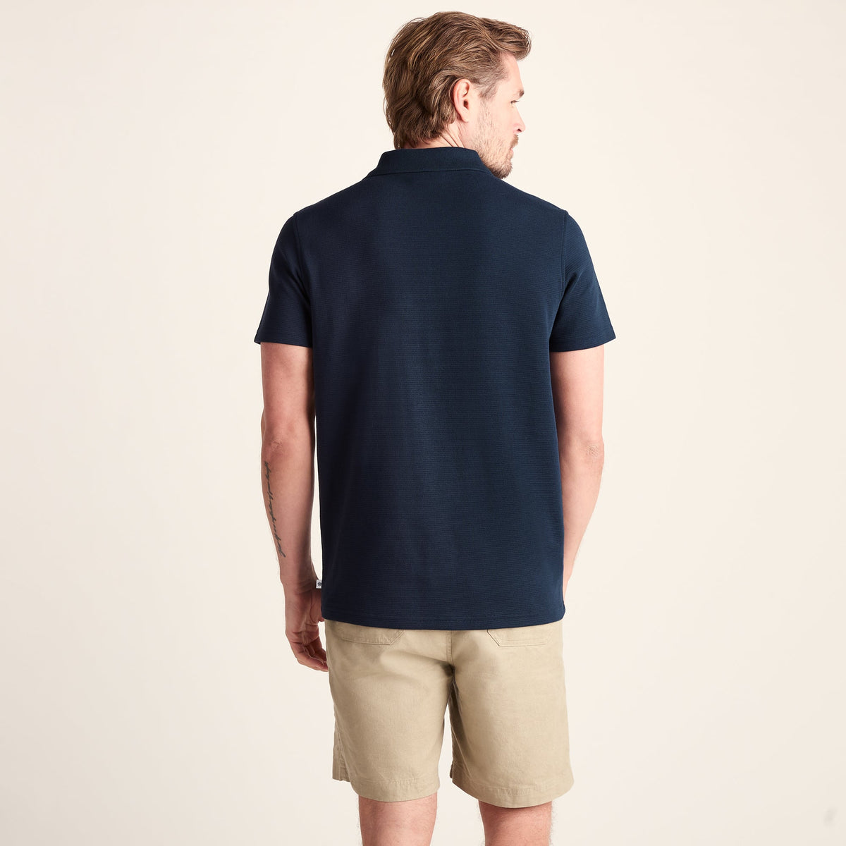 Zaden Mens Polo Shirt - Dark Indigo - Image 4
