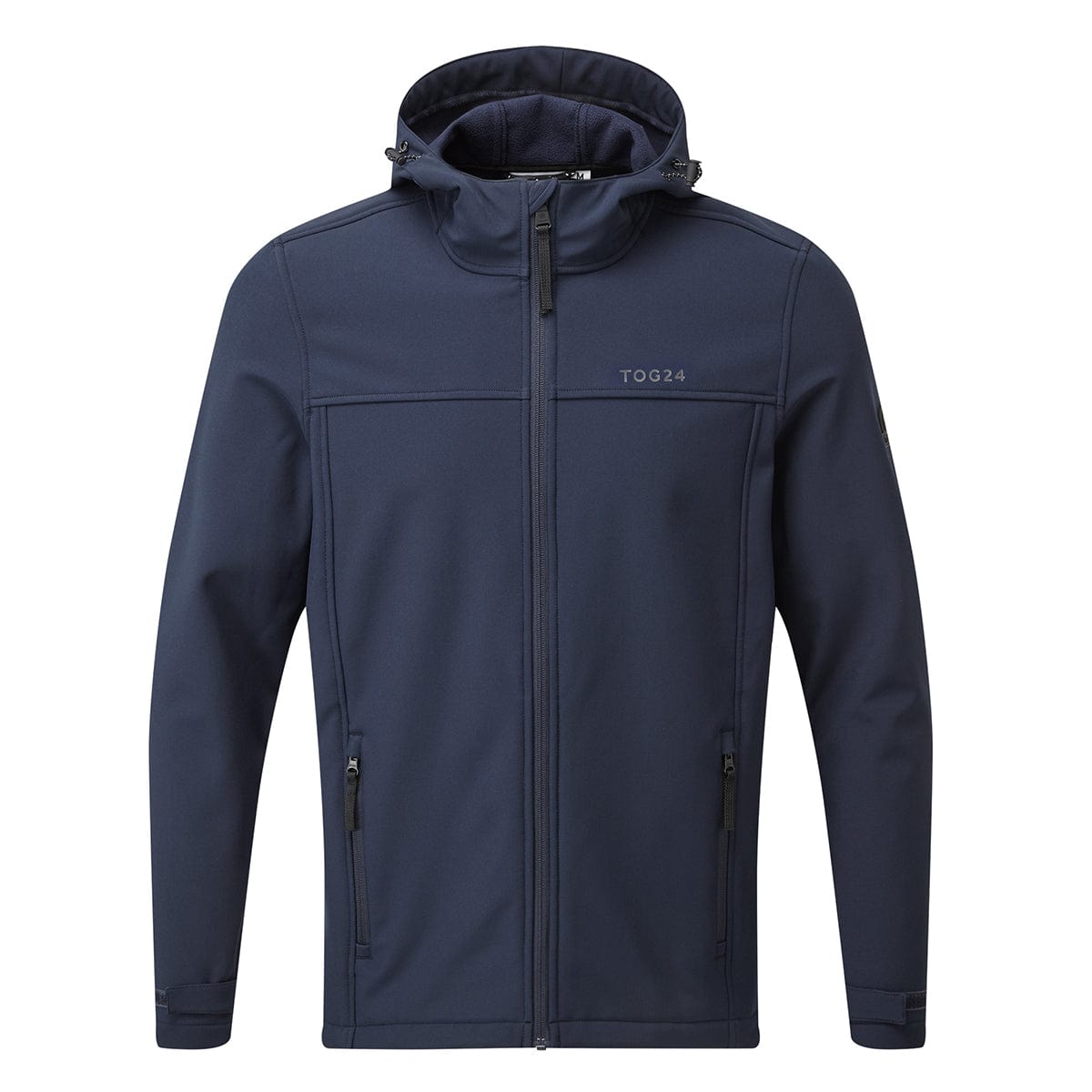 Feizor Mens Shower Resistant Softshell Hooded Jacket - Navy - Image 10
