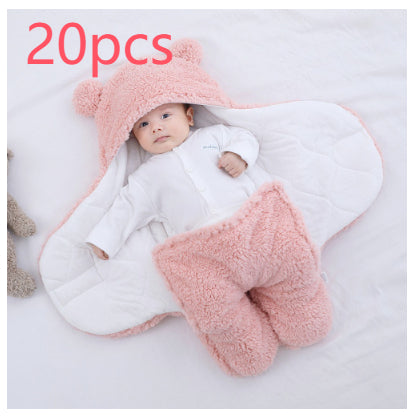 Baby Quilted Sleeping Bag Wrapper - Pink / 20pcs