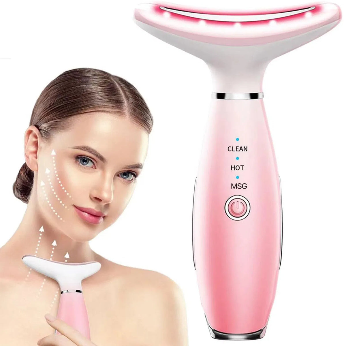 3-in-1 Neck & Face Massager Thermal, Vibration & Skin Care Tool