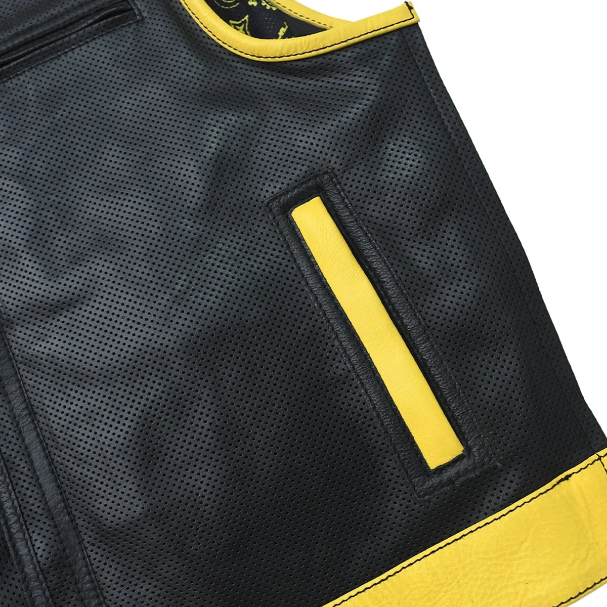 Burnline - Men’s Perforated Leather Motorcycle Vest