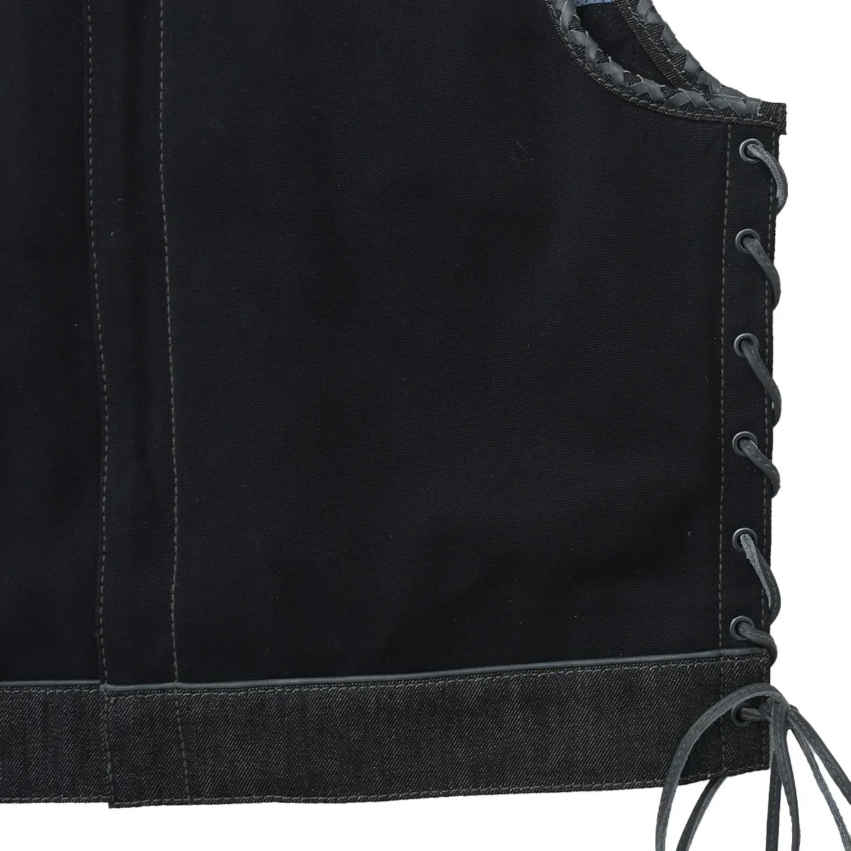 Driftline - Men’s Raw Denim/Canvas Motorcycle Vest