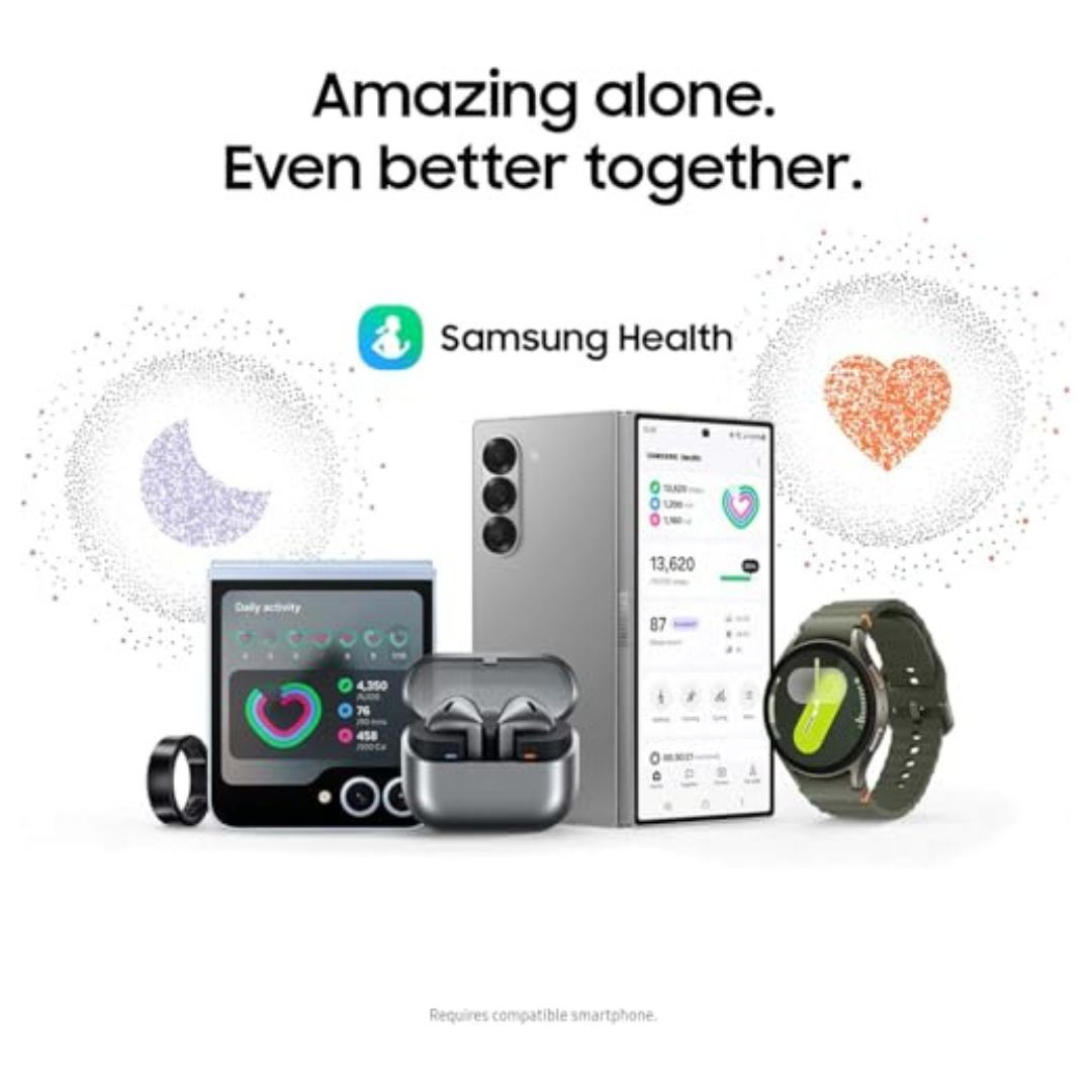 Samsung Galaxy Watch 7 40mm BT - Aluminum Cream Sports Band - SM-L300NZEAXAA - Image 6