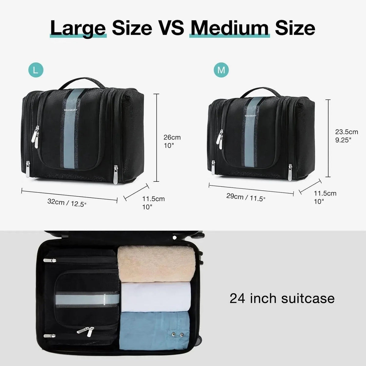 Atlas Travel Hanging Toiletry Bag - Image 17