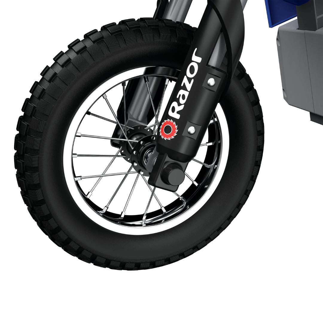 Razor - Dirt Rocket MX350 w/7 miles Max Operating Range & 14 mph Max Speed - Blue - 15128040 - Image 7