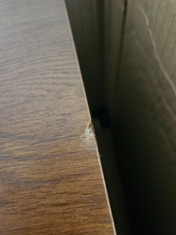 Wright Walnut Bedside Table (Damaged) - Image 2