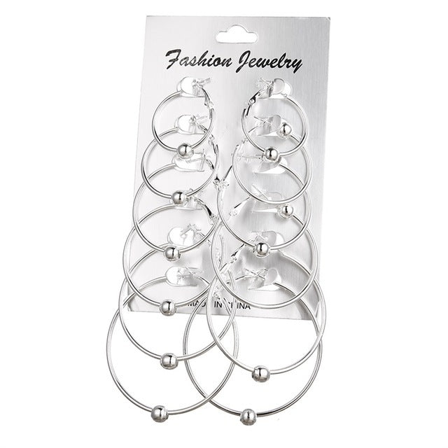 Hot Selling Accessories, Rock Exaggerated Earrings - Silver
