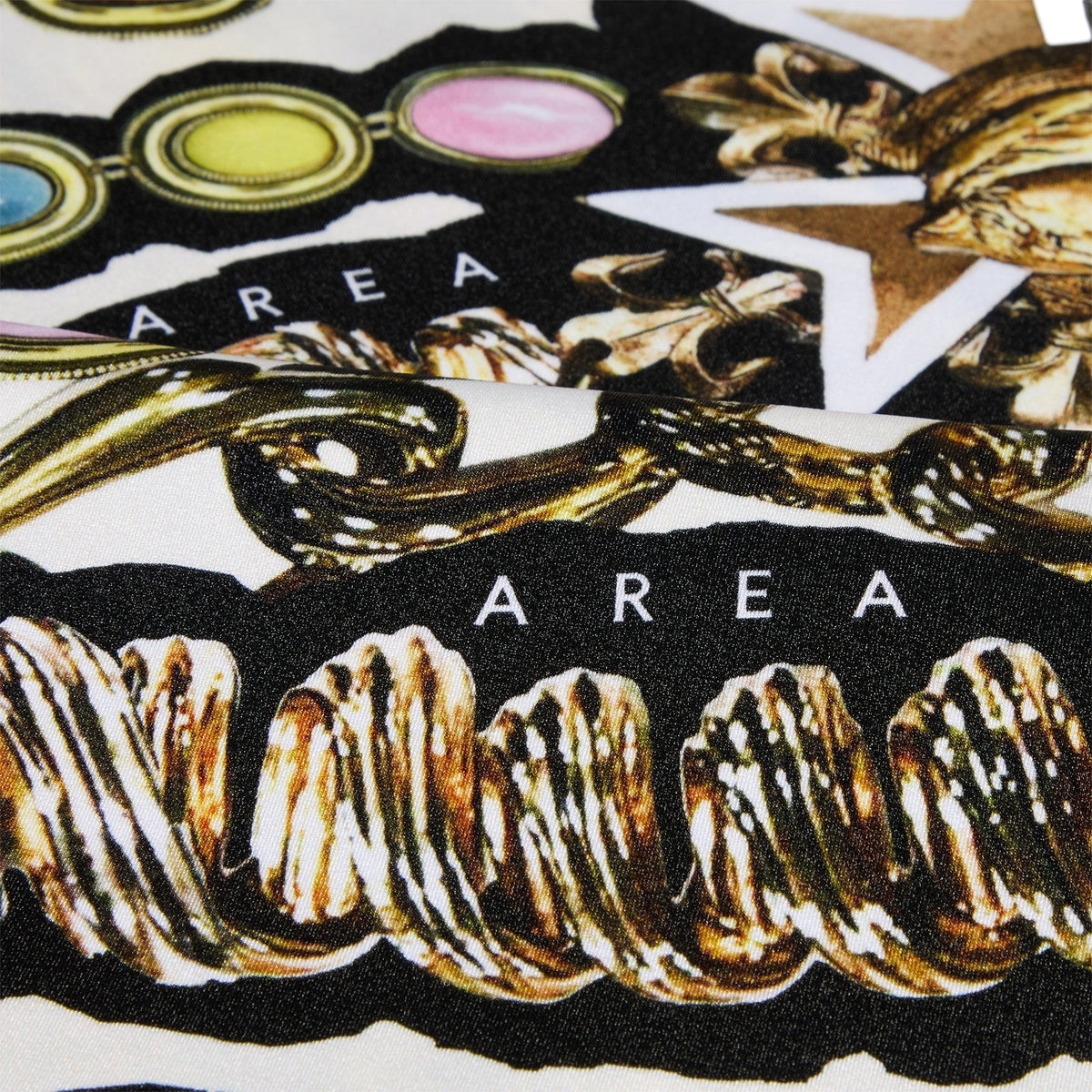 AREA Gemstone Chain Printed Biker Short (Multi) - Image 3