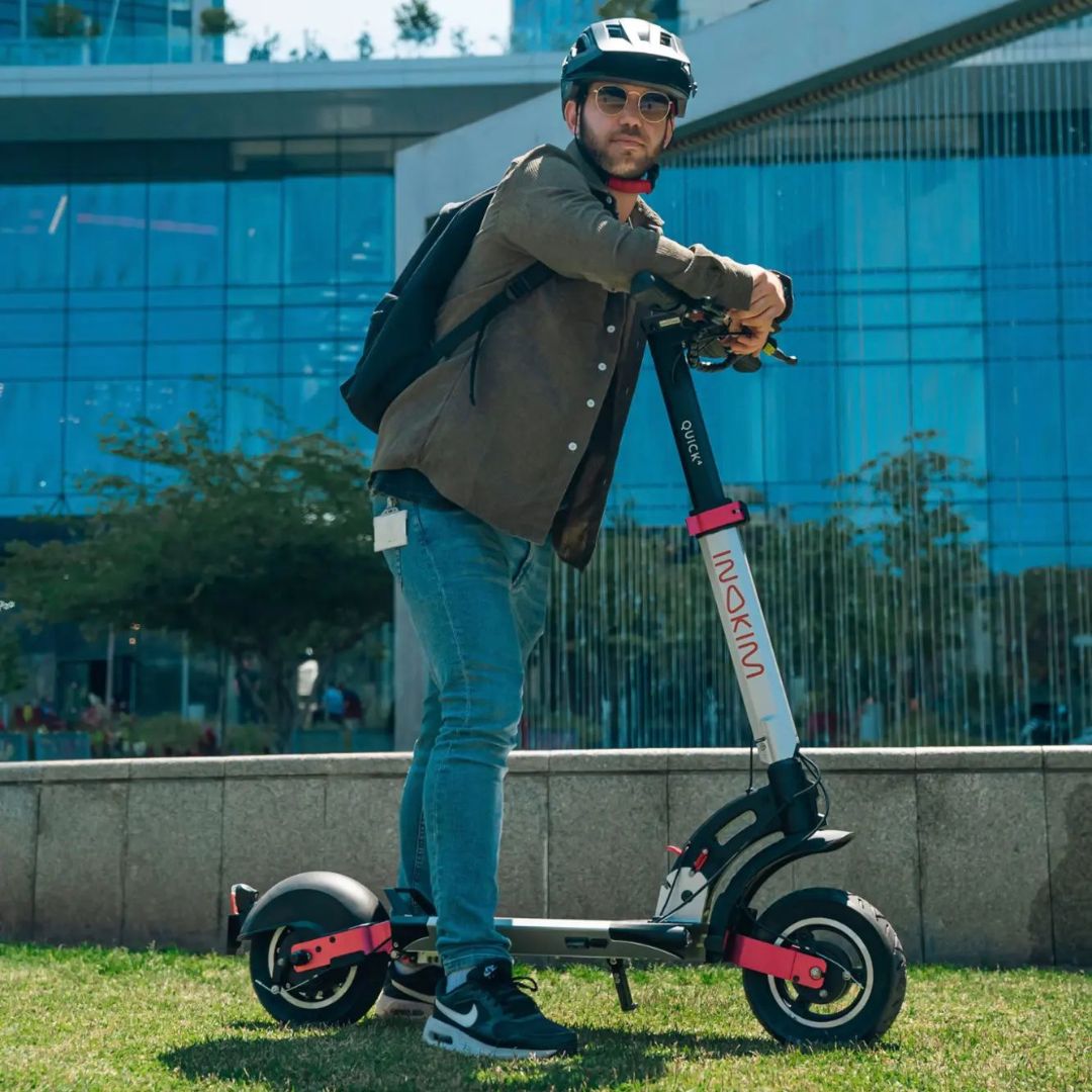 INOKIM - Quick4 Super Scooter w/44 miles Max Operating Range & 25 mph Max Speed - Silver - Excellent Condition - Image 8