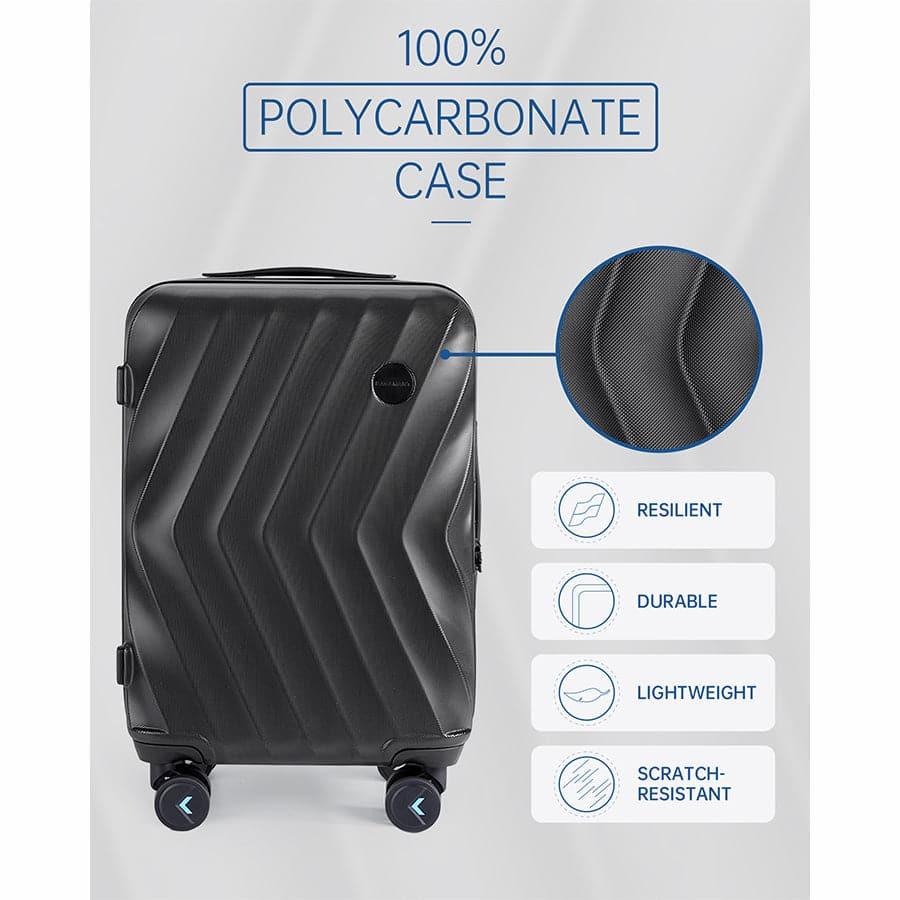 Globetrotter 20" Hardside Rolling Carry-on Stylish Suitcase - Image 15