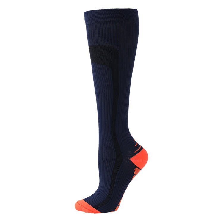 Unisex Sports Mid-Height Compression Socks - Black And Yellow Arrow