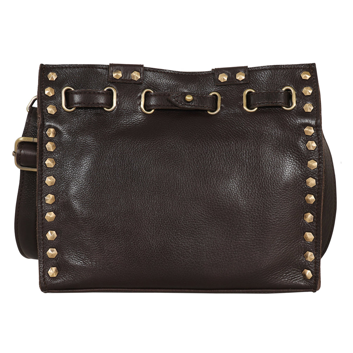Malibu Milled Leather Crossbody Bag - Cafe