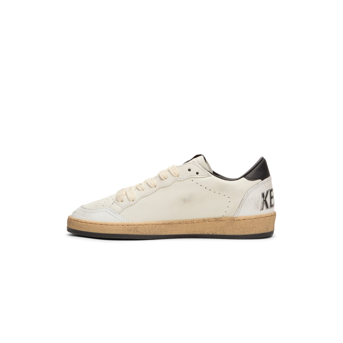 Golden Goose Ballstar Nappa Upper Leather Star And Heel Crack Toe And Spur (White/Black) - Image 2