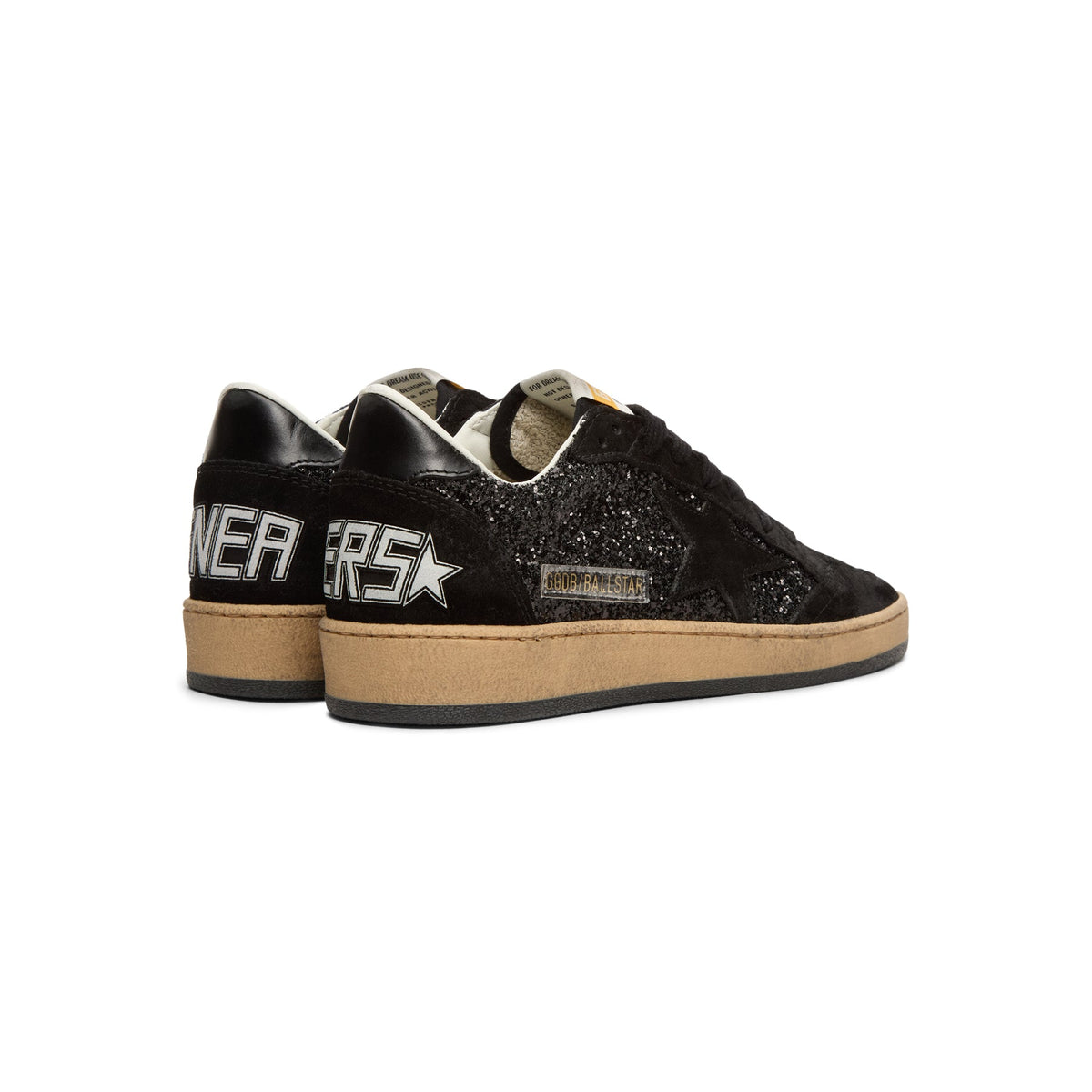 Golden Goose Ballstar Glitter Upper Nylon Tongue Suede (Black) - Image 4