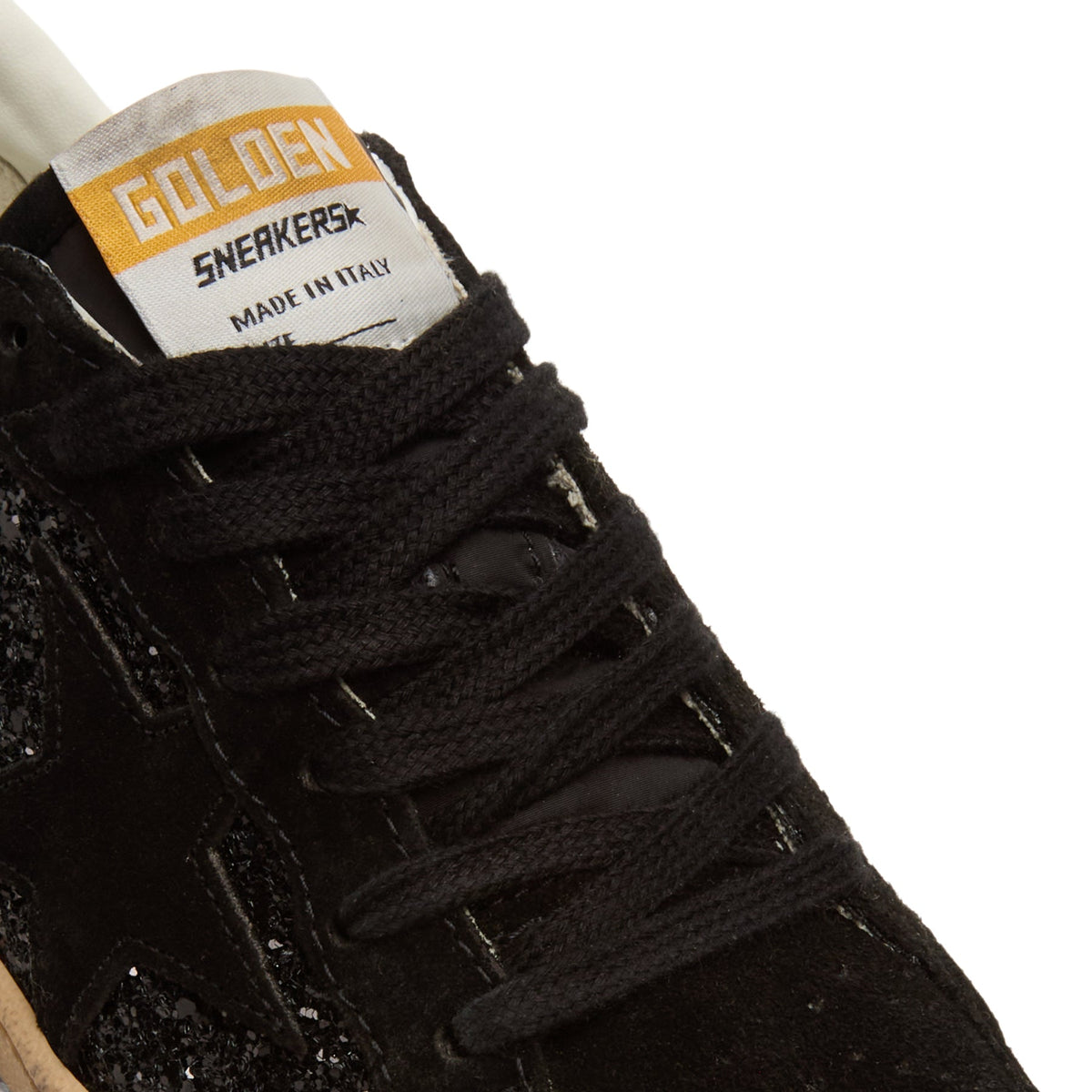 Golden Goose Ballstar Glitter Upper Nylon Tongue Suede (Black) - Image 7