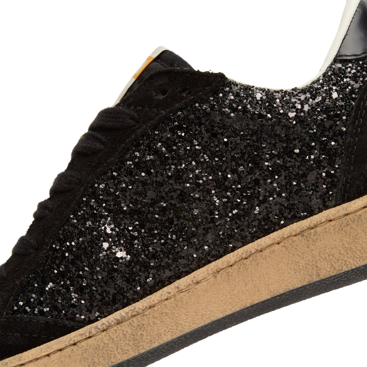 Golden Goose Ballstar Glitter Upper Nylon Tongue Suede (Black) - Image 8