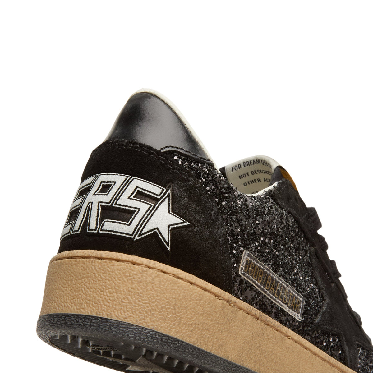 Golden Goose Ballstar Glitter Upper Nylon Tongue Suede (Black) - Image 9