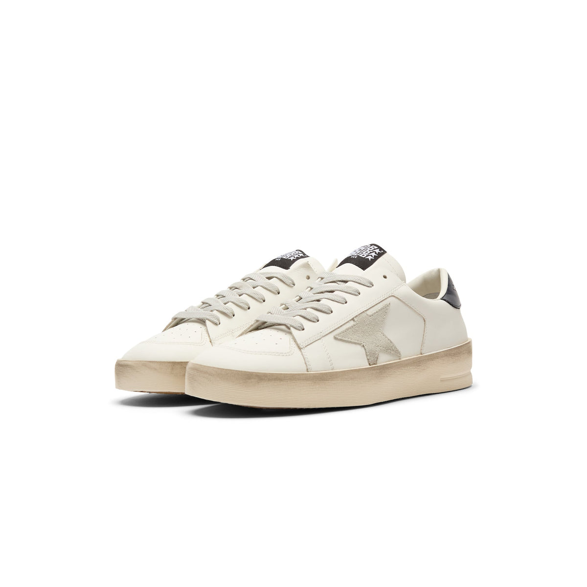 Golden Goose Stardan Leather Upper Suede Star Shiny (White/Ice/Blue) - Image 3