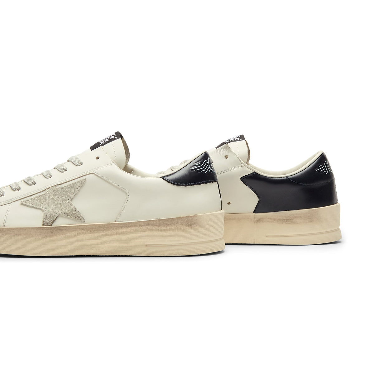 Golden Goose Stardan Leather Upper Suede Star Shiny (White/Ice/Blue) - Image 4