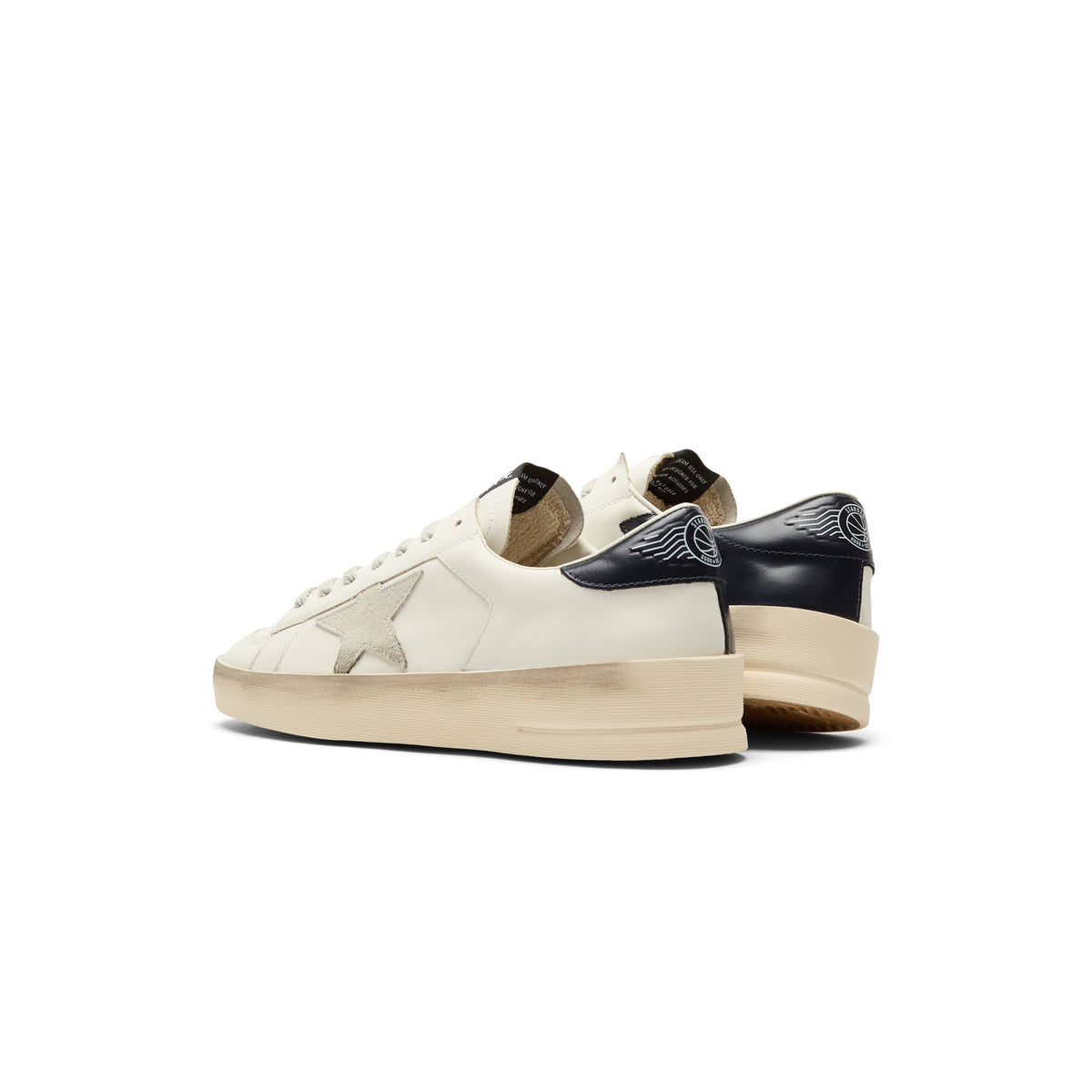 Golden Goose Stardan Leather Upper Suede Star Shiny (White/Ice/Blue) - Image 5