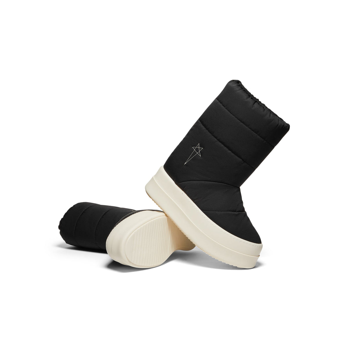 Rick Owens DRKSHDW Mega Bumper Lunar Sneaker (Black/Pearl/Milk) - Image 5
