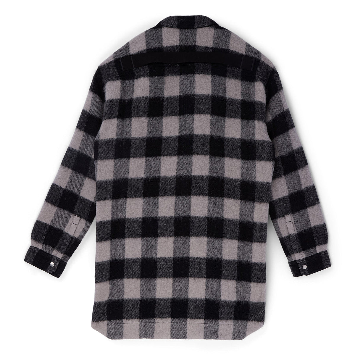 Rick Owens Oversized Outershirt (Black plaid) - Image 2