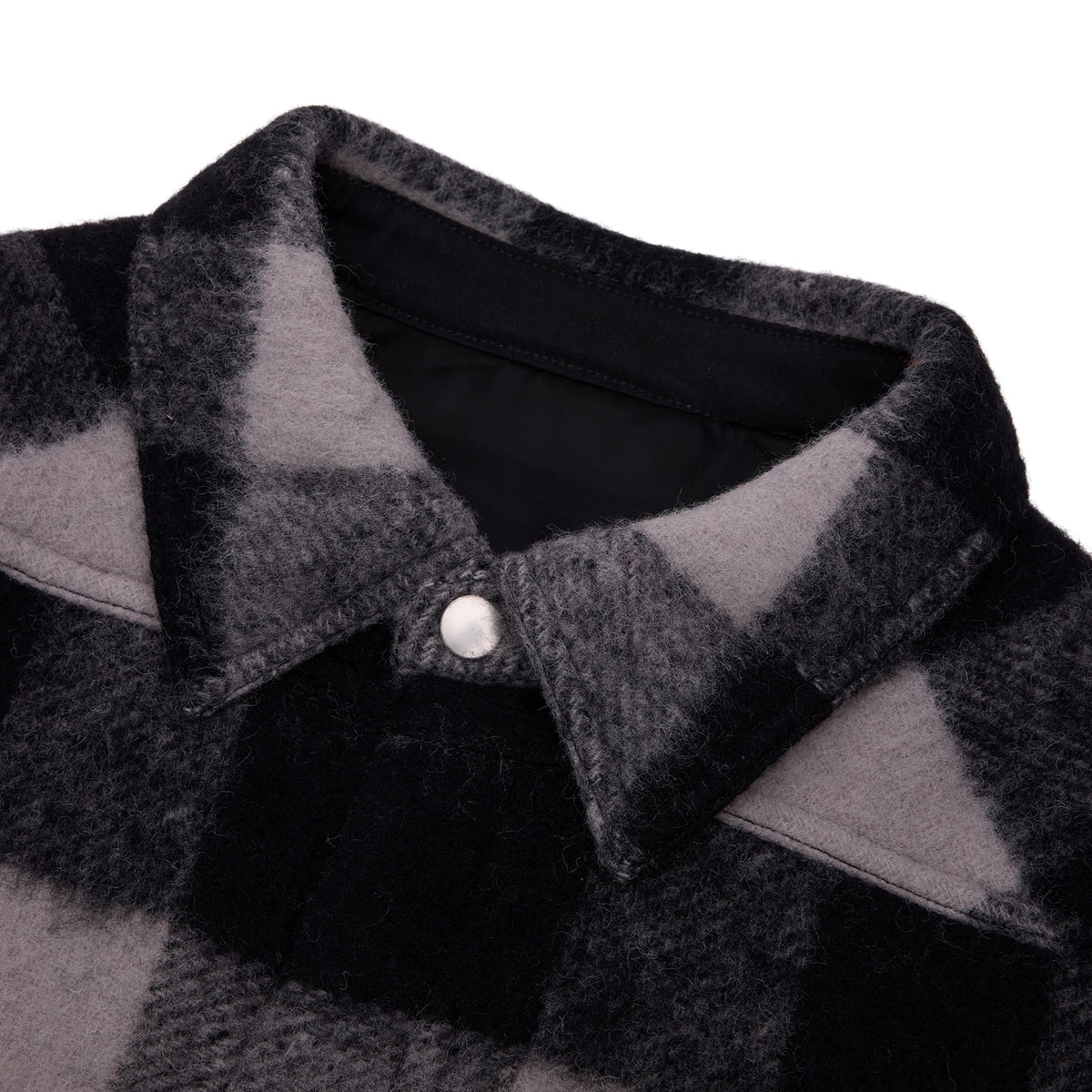 Rick Owens Oversized Outershirt (Black plaid) - Image 3