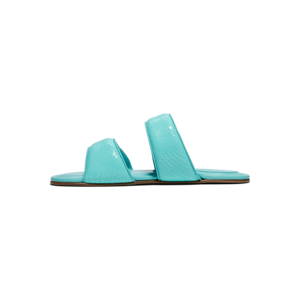 GIABORGHINI Julianne Flat Strap Sandal (Turquoise) - Image 2