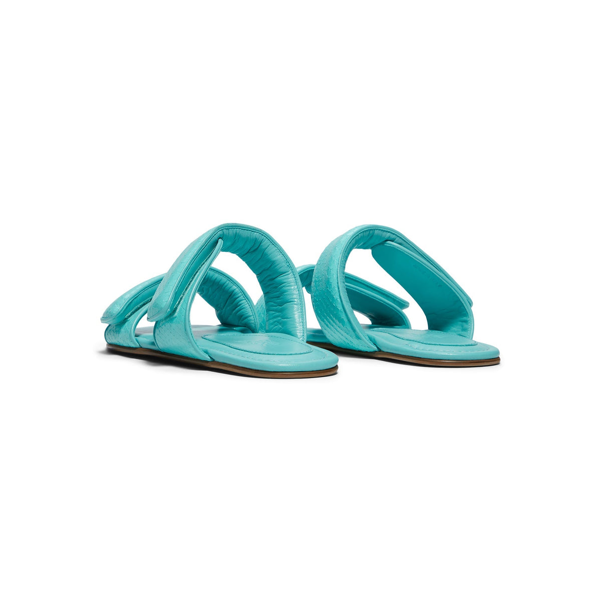GIABORGHINI Julianne Flat Strap Sandal (Turquoise) - Image 4