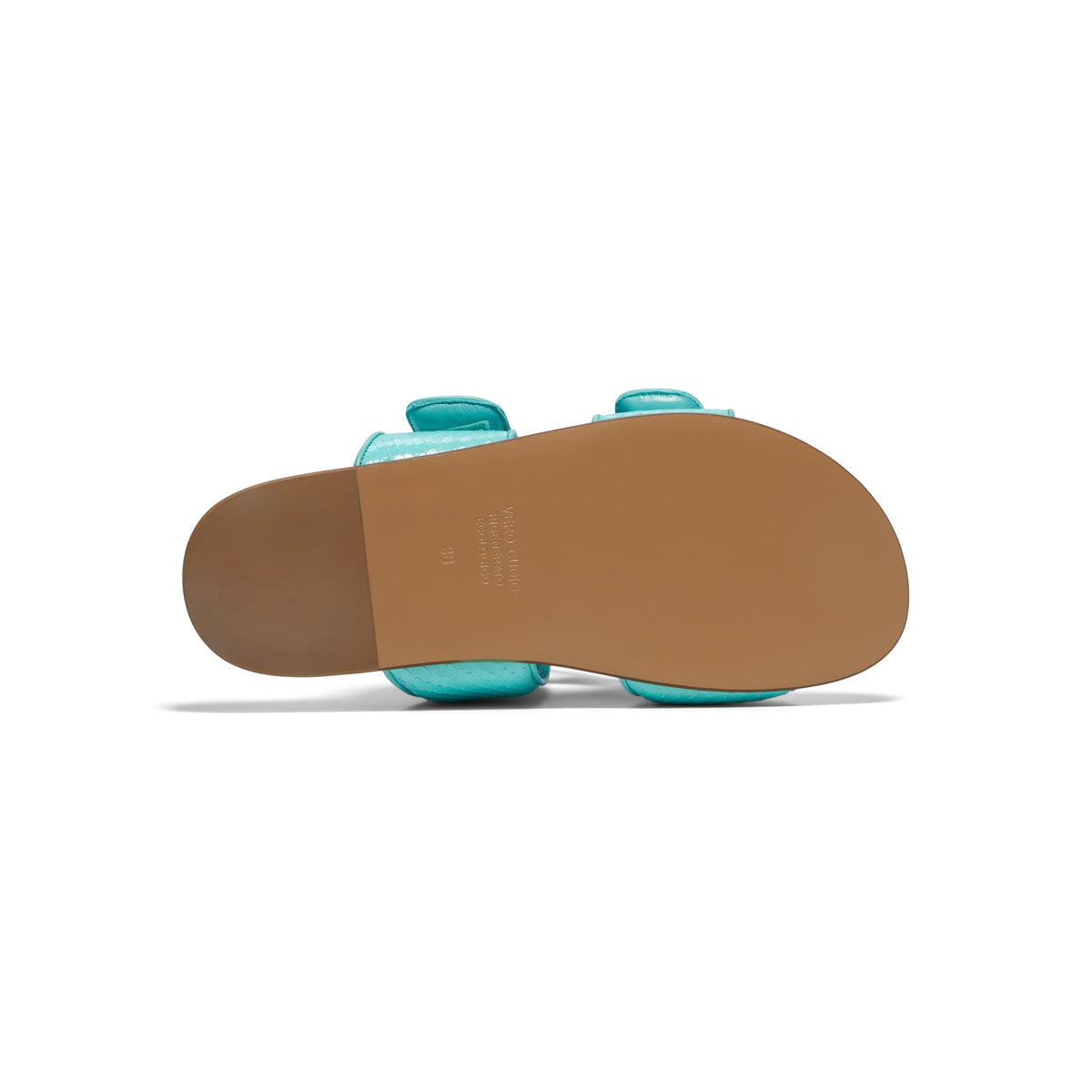 GIABORGHINI Julianne Flat Strap Sandal (Turquoise) - Image 5