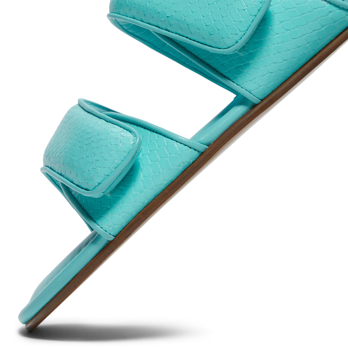 GIABORGHINI Julianne Flat Strap Sandal (Turquoise) - Image 6
