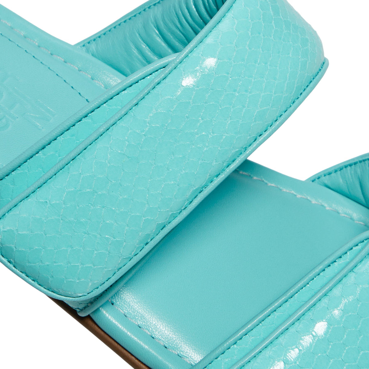 GIABORGHINI Julianne Flat Strap Sandal (Turquoise) - Image 7