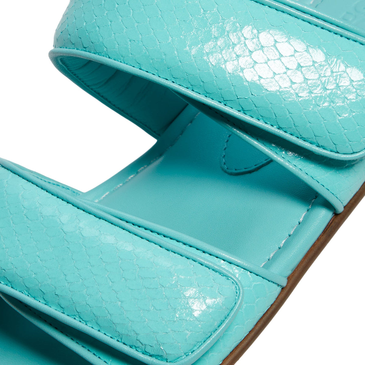 GIABORGHINI Julianne Flat Strap Sandal (Turquoise) - Image 8