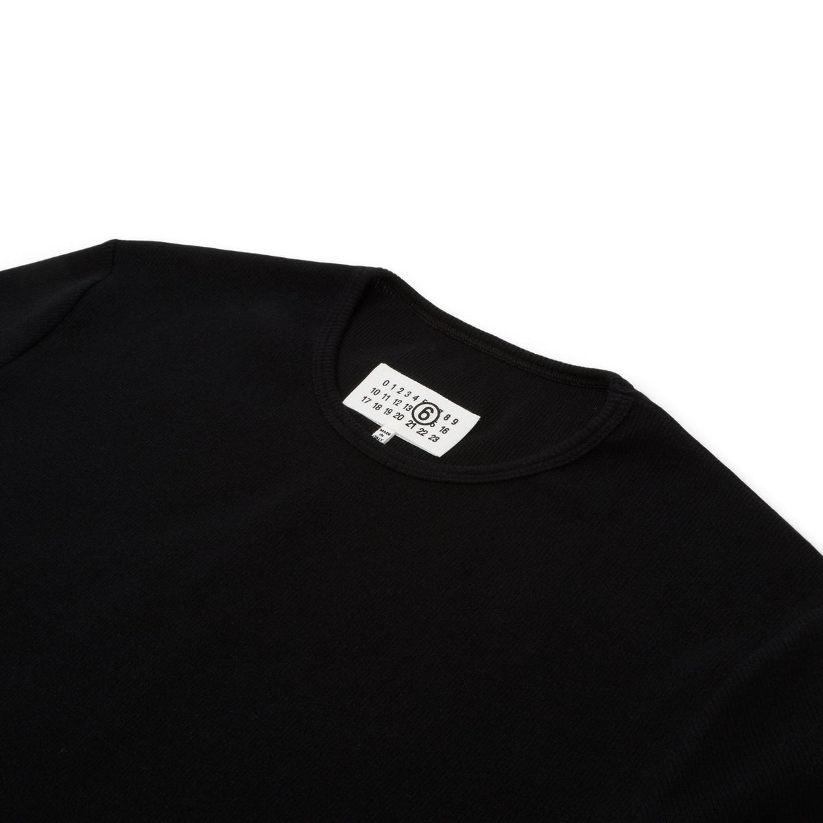 MM6 Maison Margiela Long-sleeved Top (Black) - Image 3