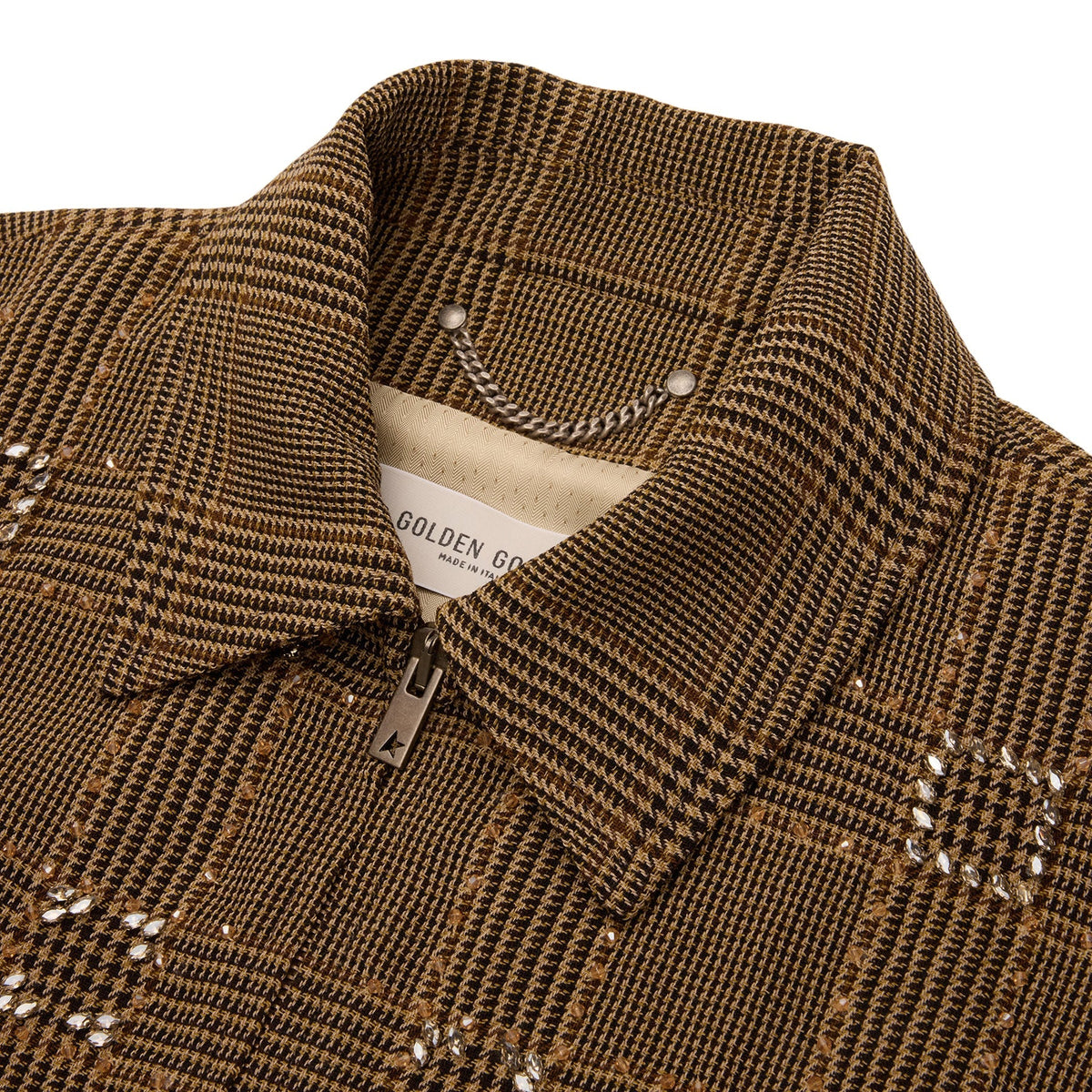Golden Goose Wool Bomber Jacket (Brown/Beige) - Image 3
